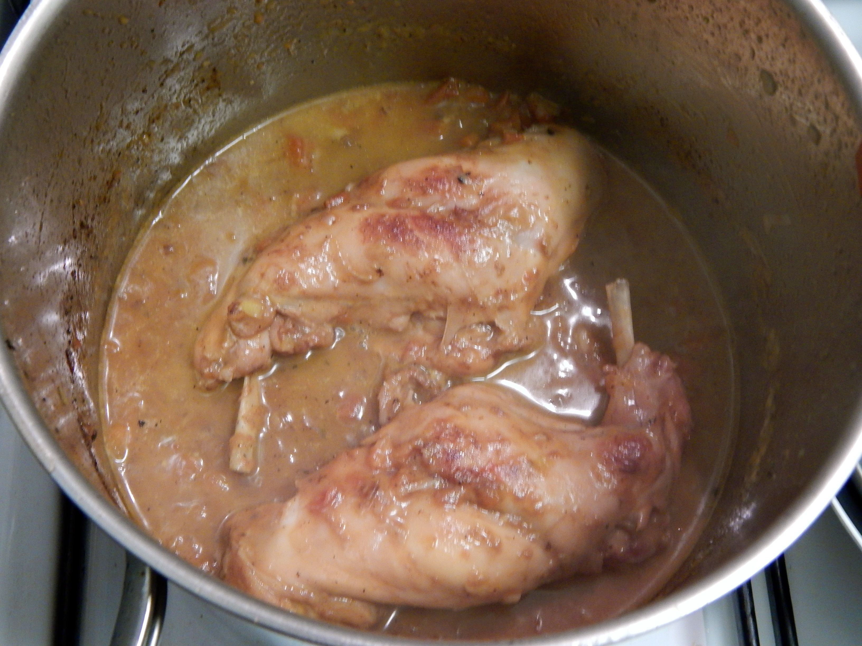 despeje água fervendo