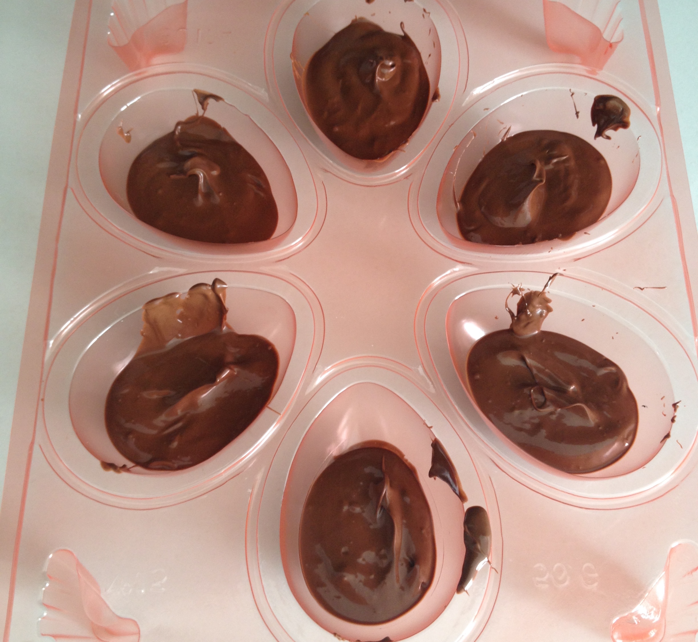 Coloque na forma de baixo