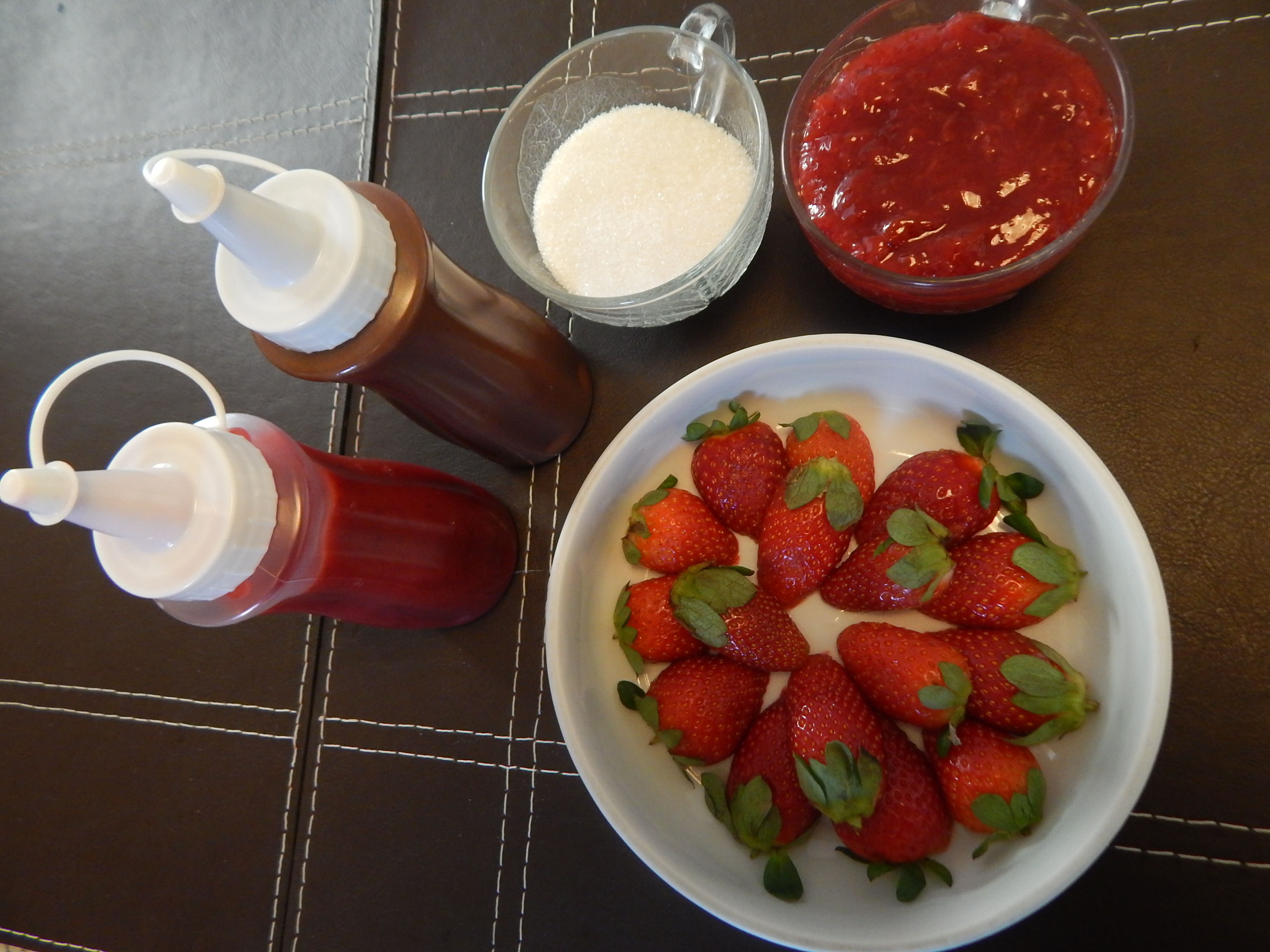 Ingredientes para o creme especial