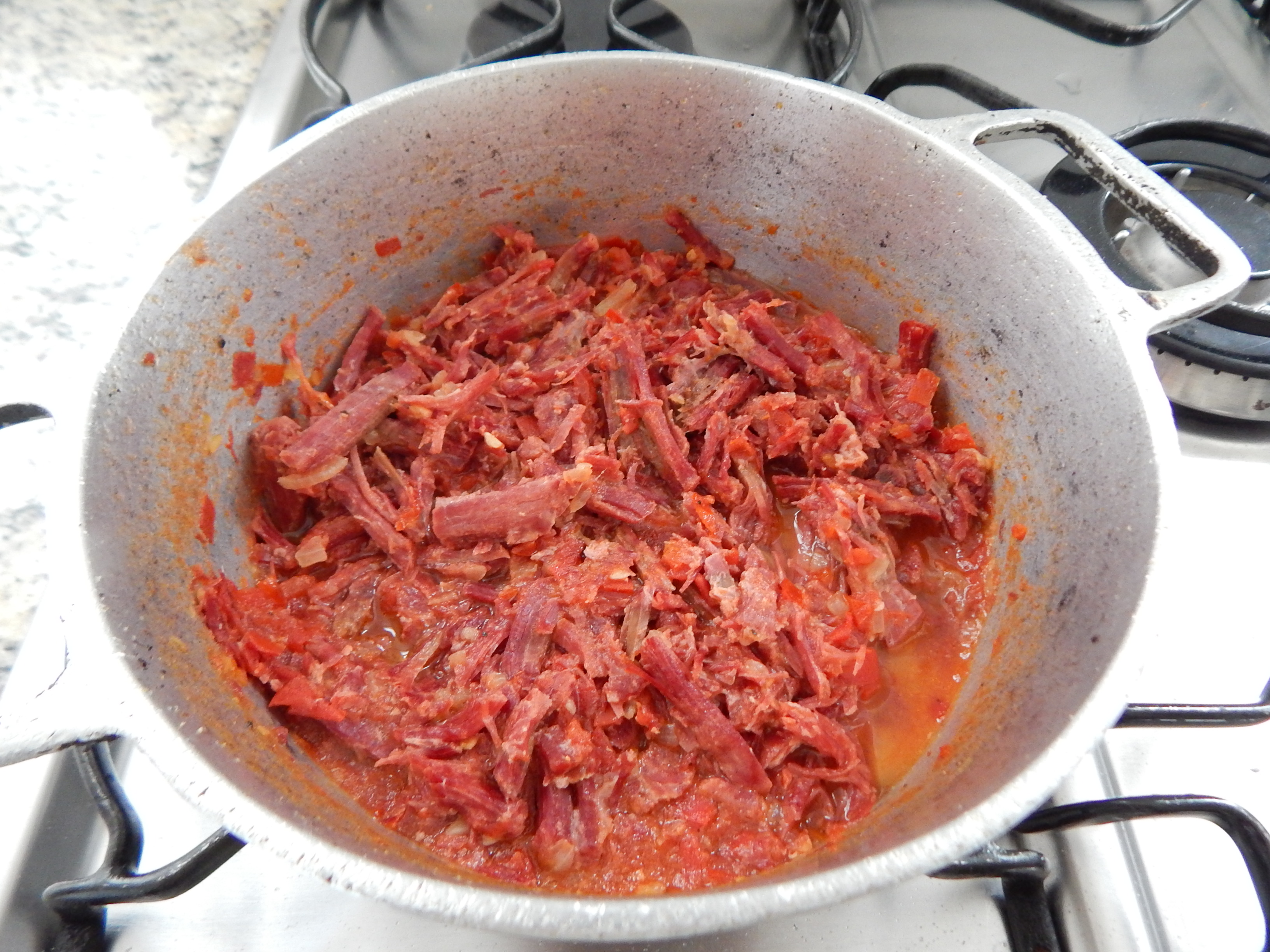 Carne seca já preparada