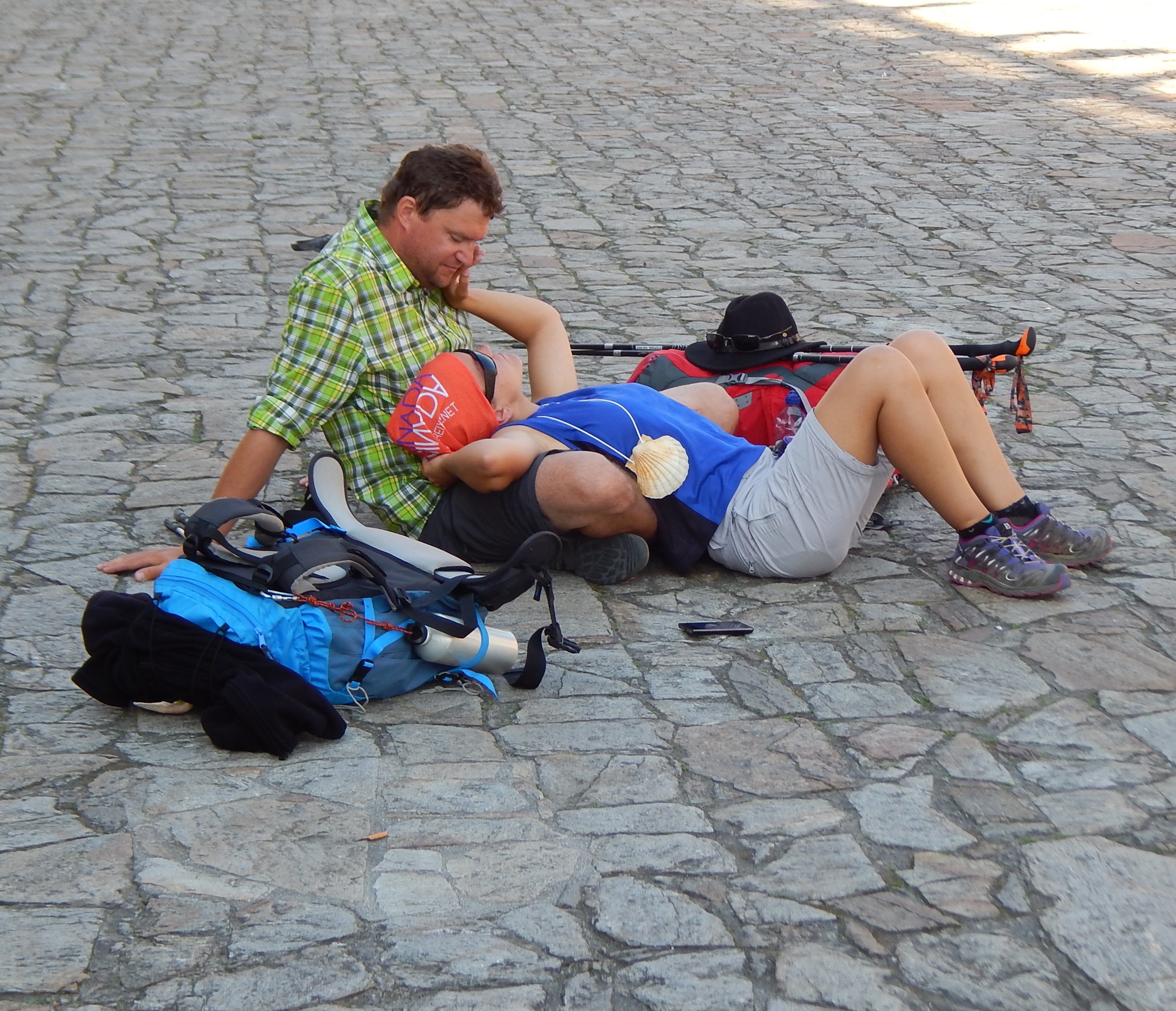 Curtindo juntos a chegada