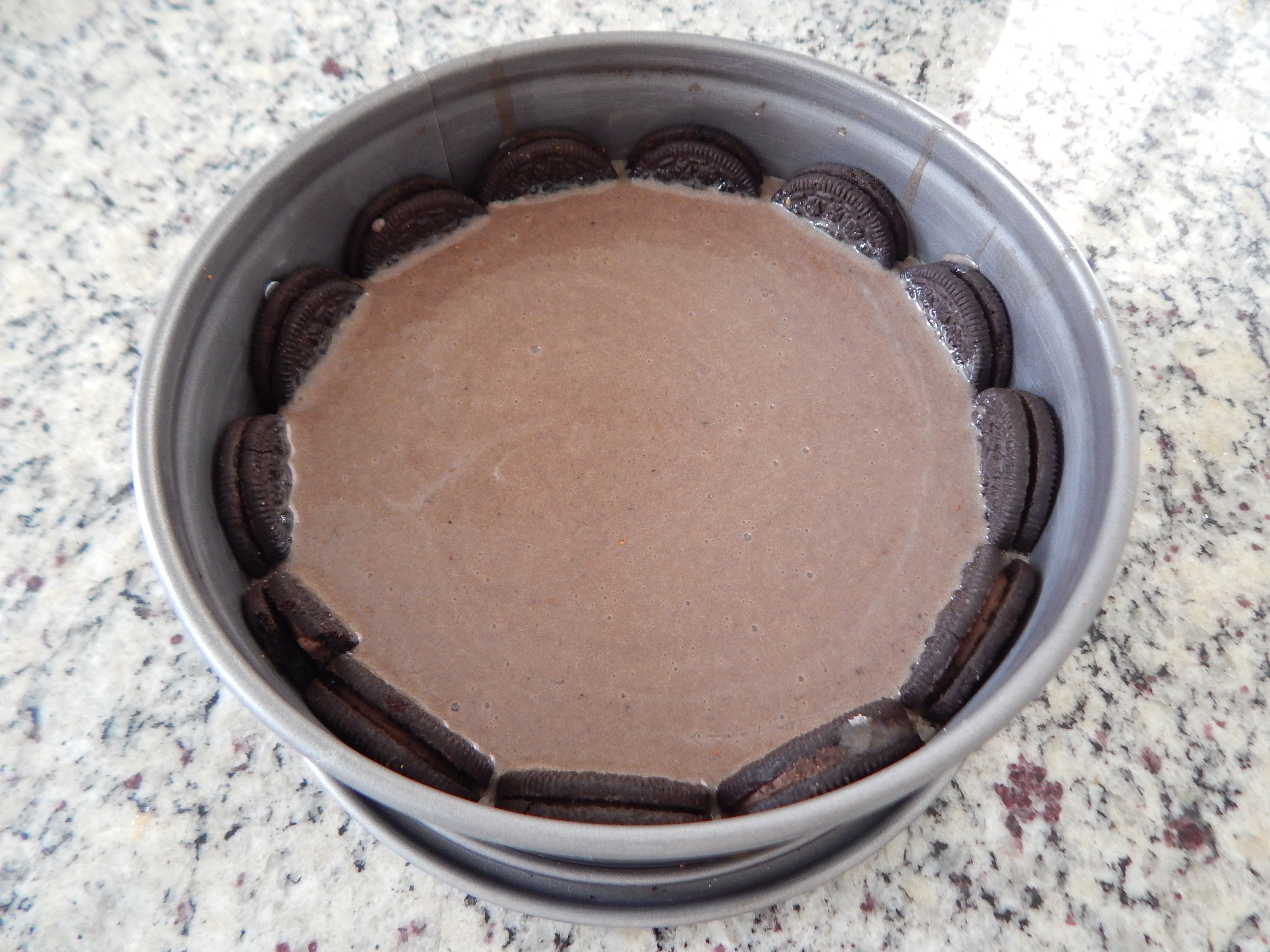 misture e coloque na forma