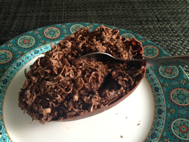 cobertura de chocolate ralado