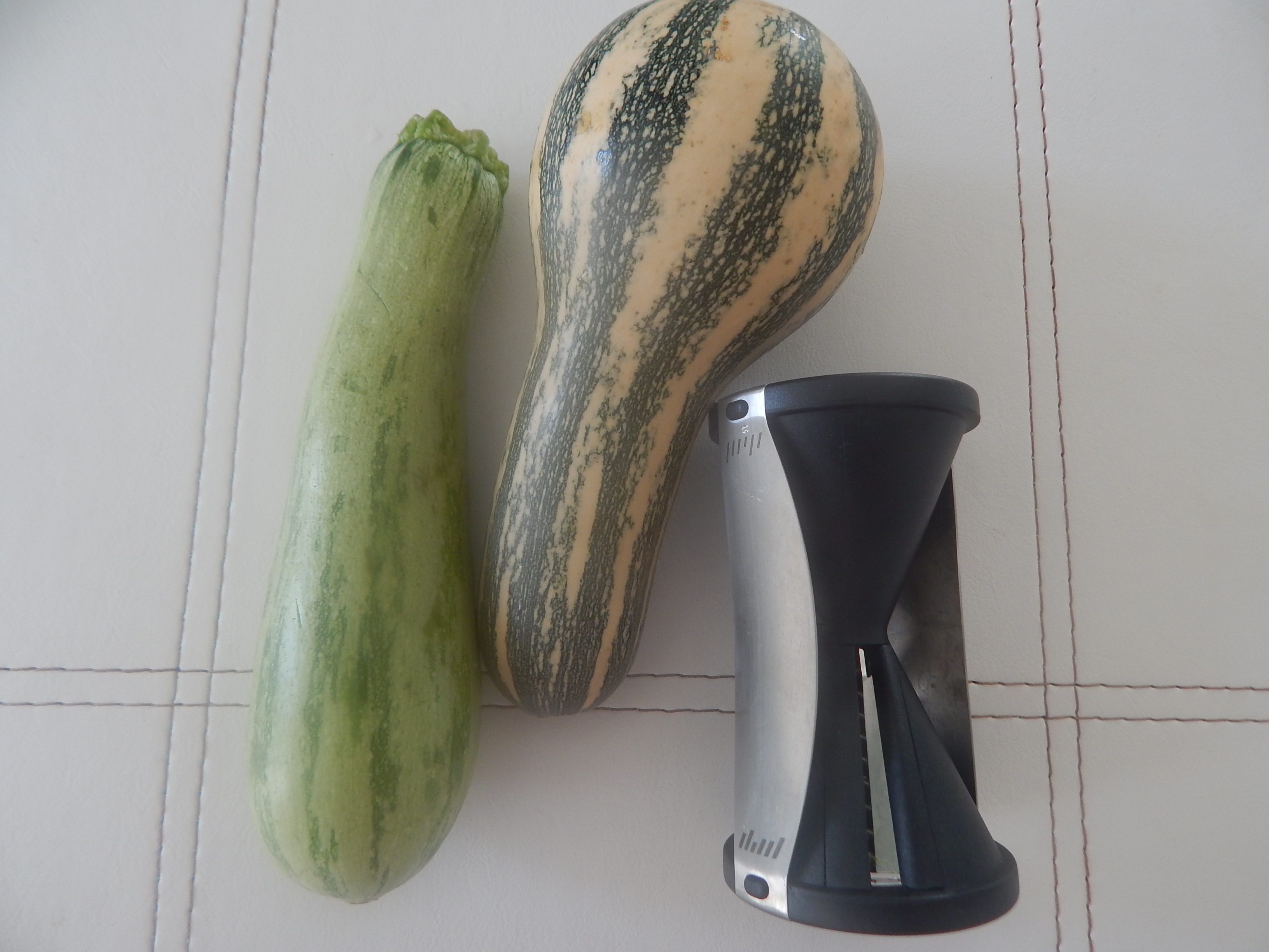 Abobrinhas e ralador