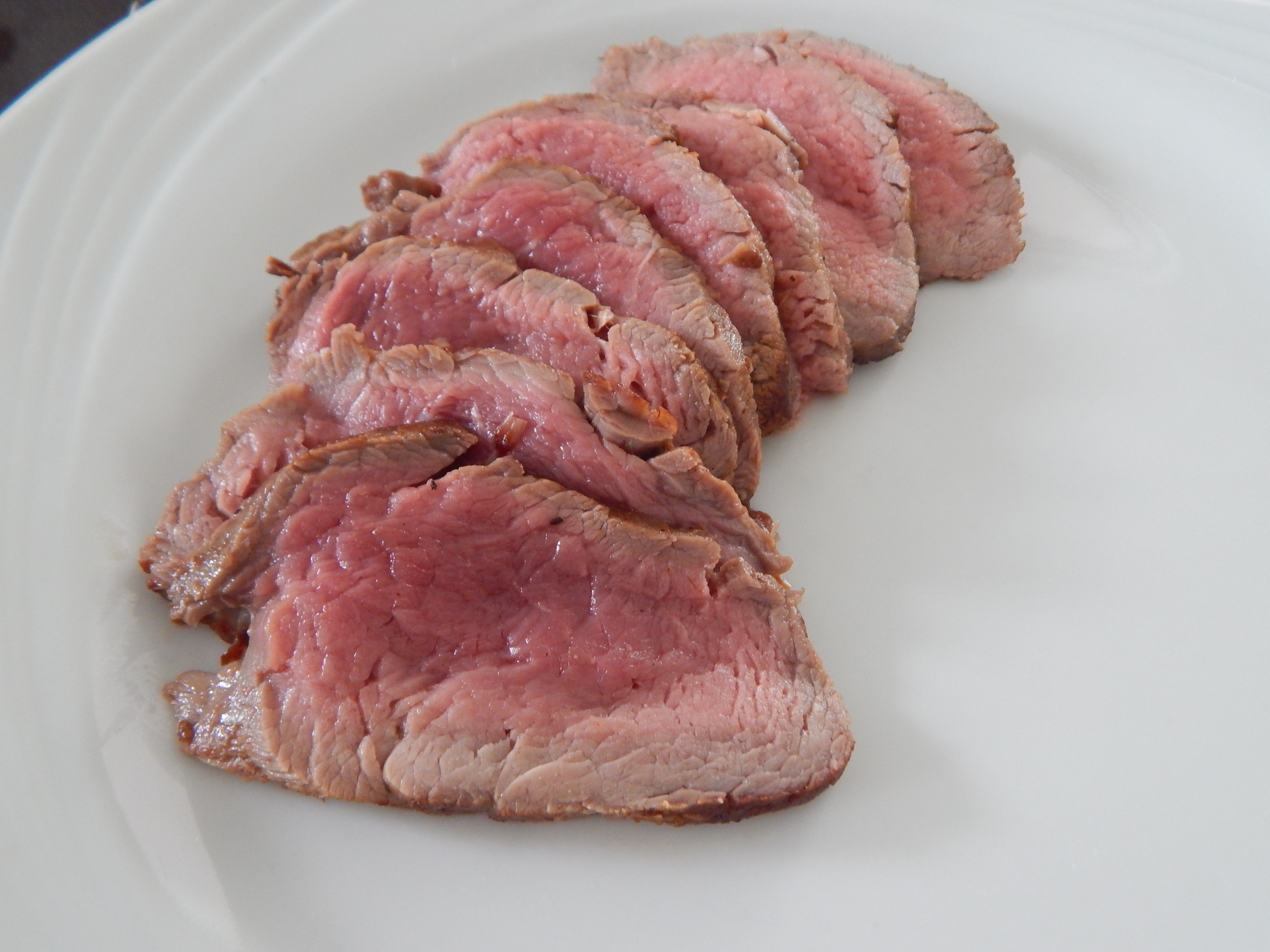 Corte o filé bem fino