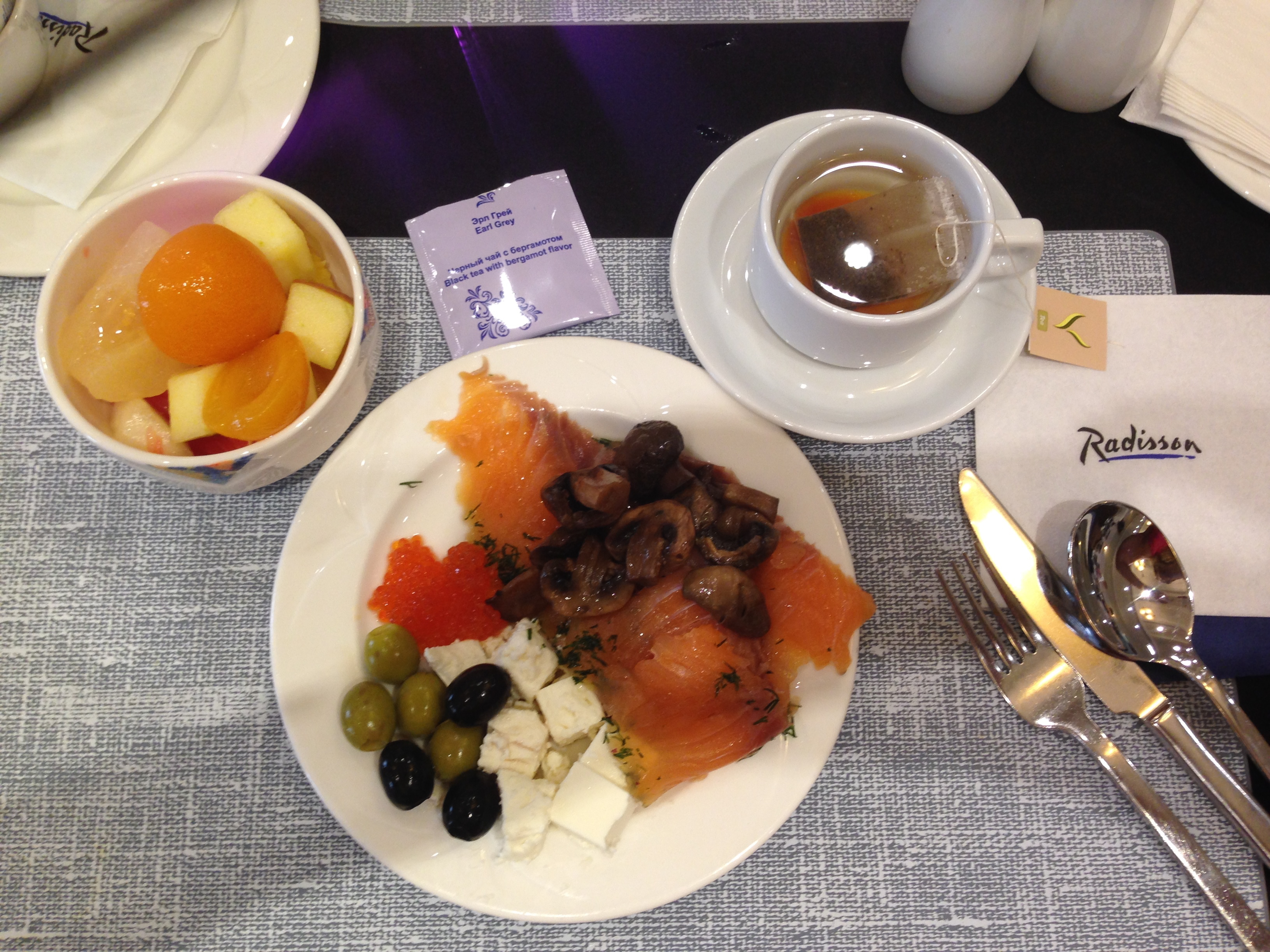 Café da manhã no Radisson