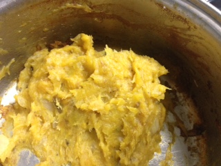 Recheio de banana da terra