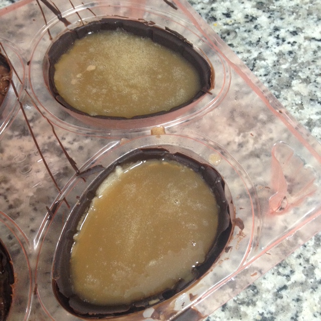 Calda sobre a mousse