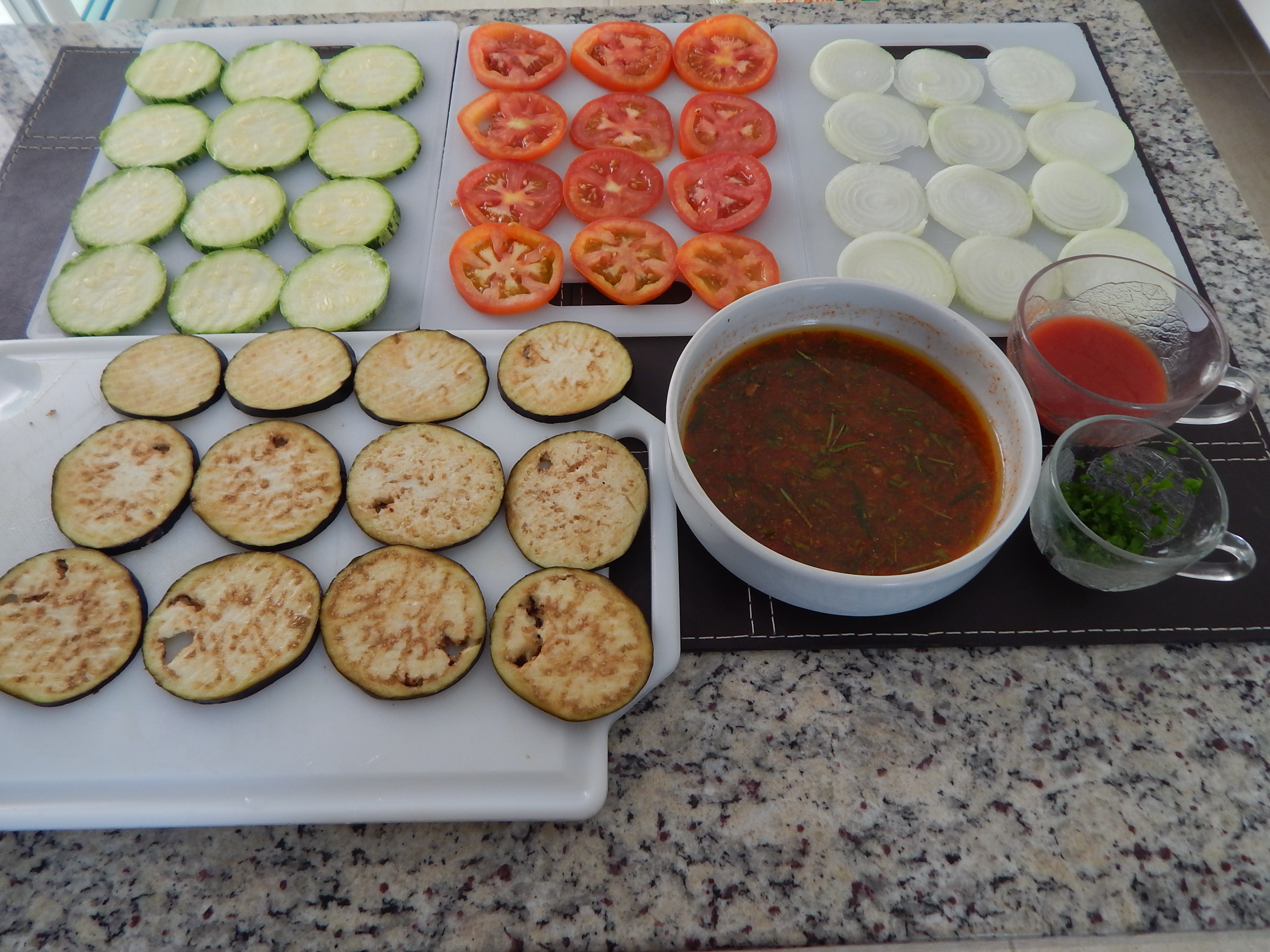 Legumes cortados- molho pronto