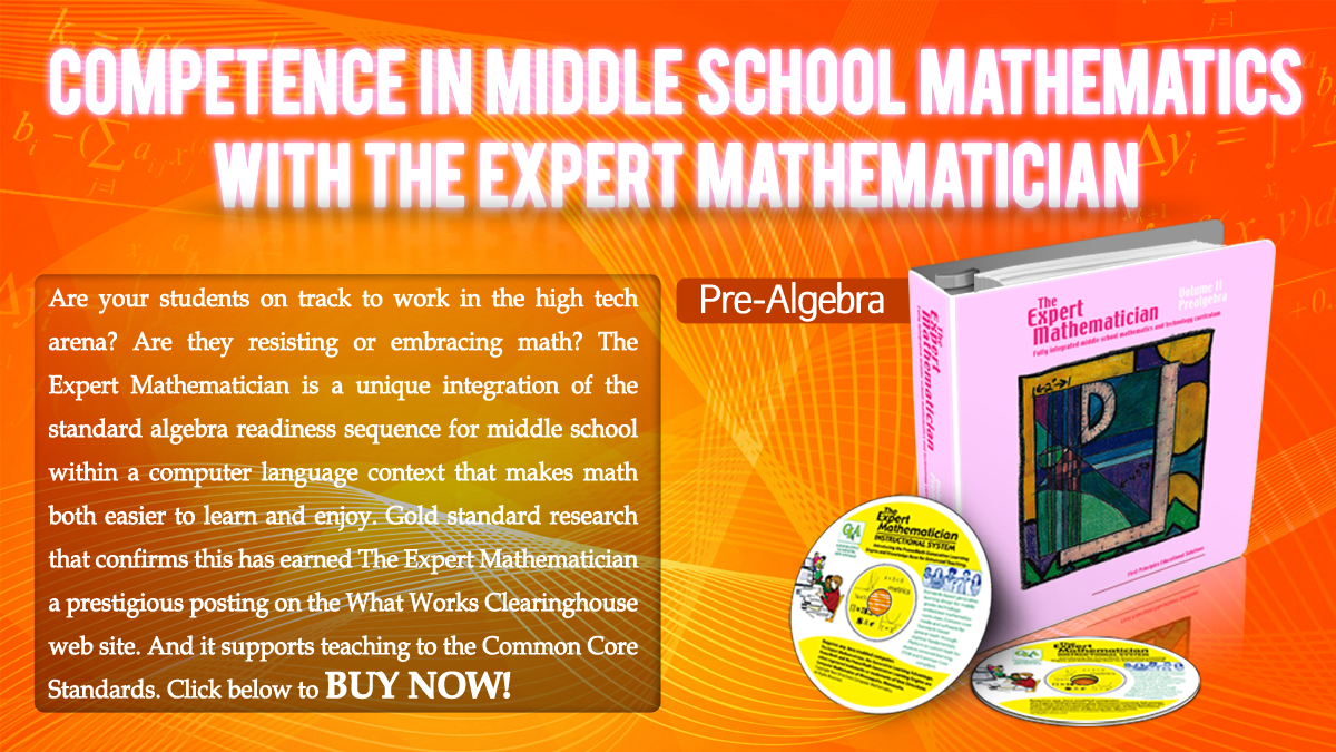 The Expert MathematicianPrealgebra volume