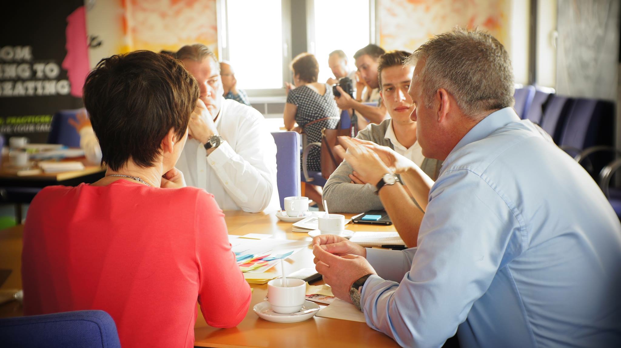 Leadership team in a sales strategy workshop