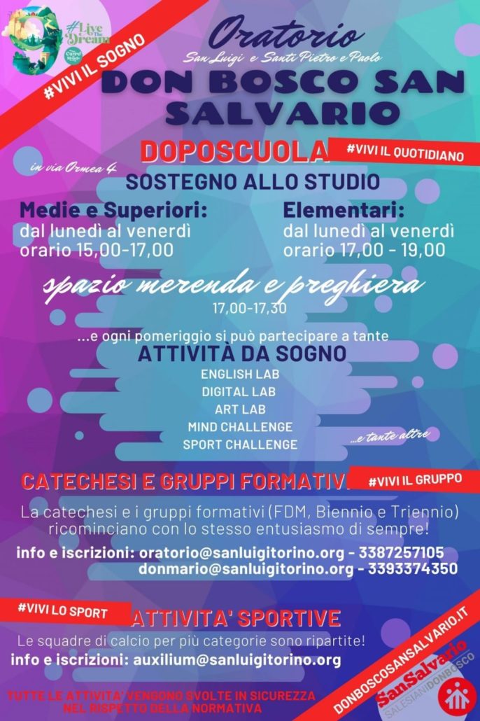 Don Bosco San Salvario: Ripartono Le Attività In Oratorio - Pgdonbosco 1030_x_686_jpg
