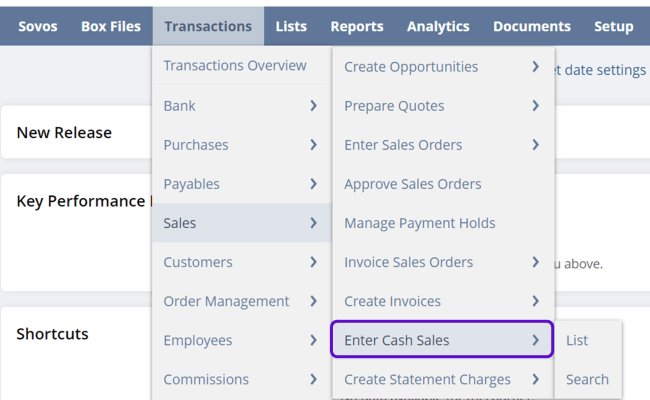 How To Create A Cash Sale In The NetSuite Legacy Tax Adapter For GTD ...