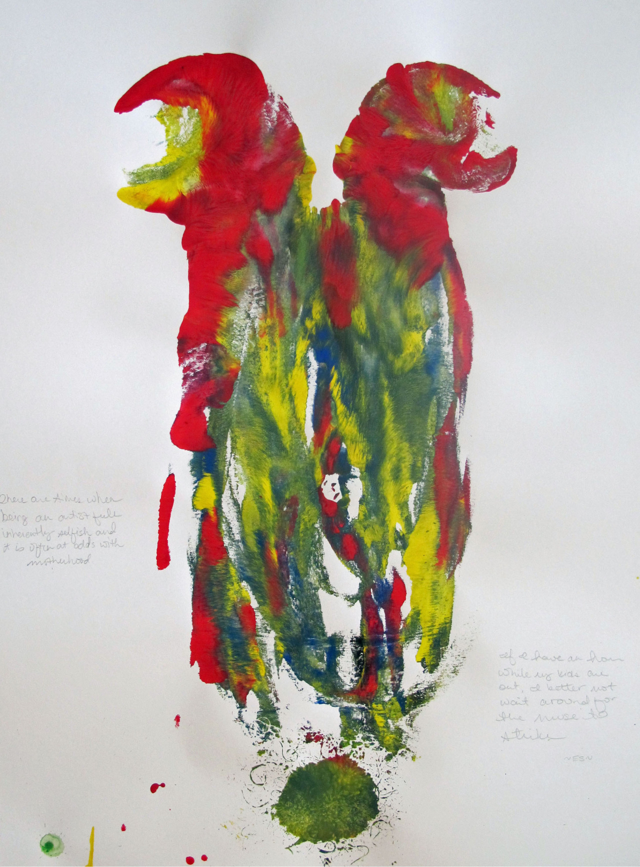 multi-colored abstract painting