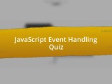 Javascript Event Handling Quiz Saltedandhung Sg