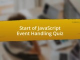 Javascript Event Handling Quiz Saltedandhung Sg