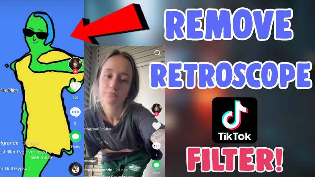 How to remove the tiktok filter rotoscope