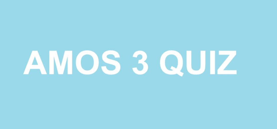 AMOS 3 QUIZ