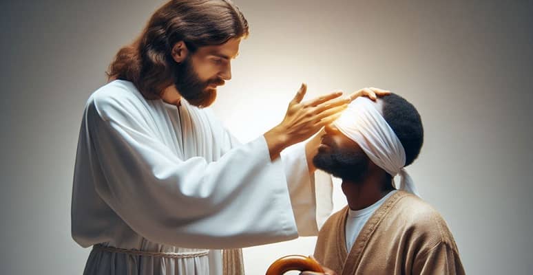 The man born blind quiz