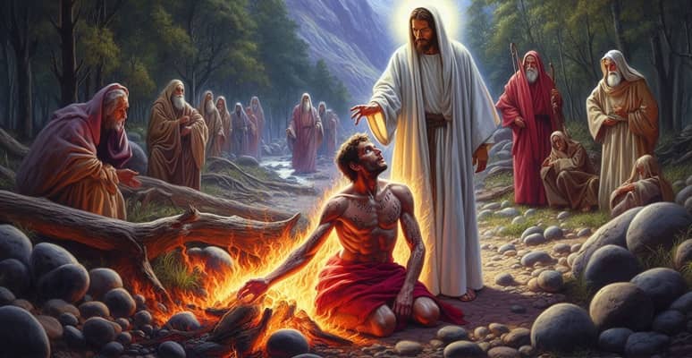 Jesus heals a demon-possessed man quiz