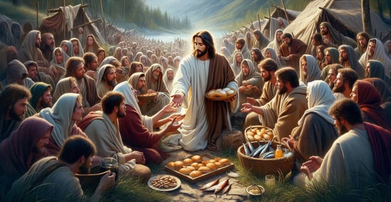 Jesus feeds the multitude quiz