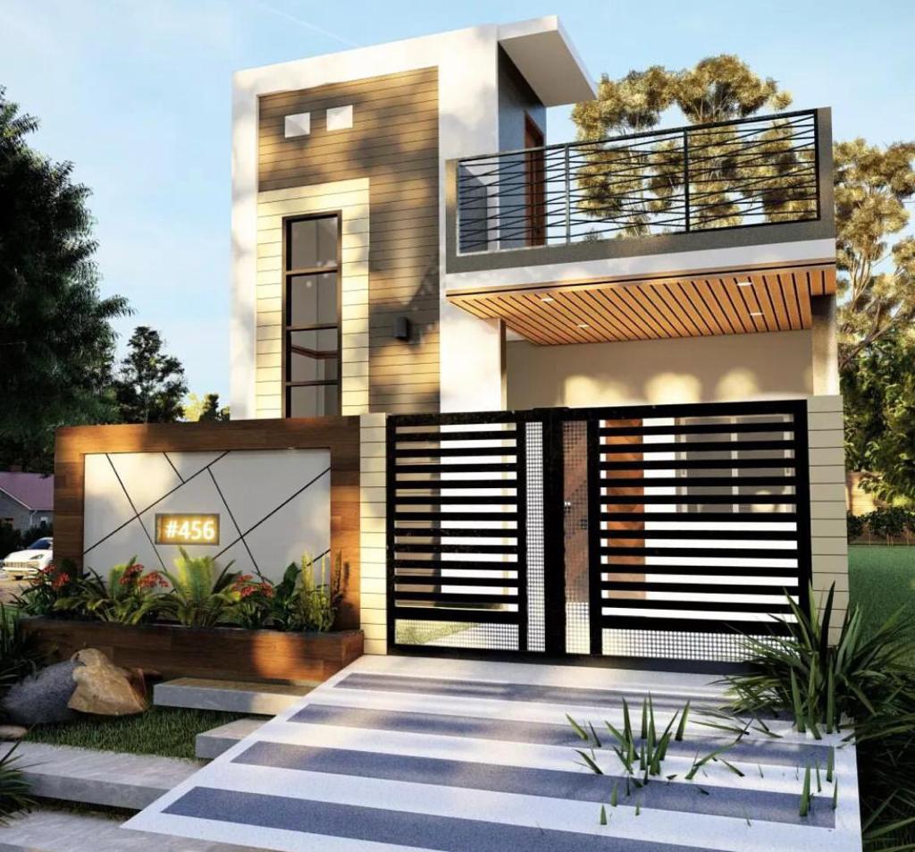 Simplicity redefined: simple house front design in indore