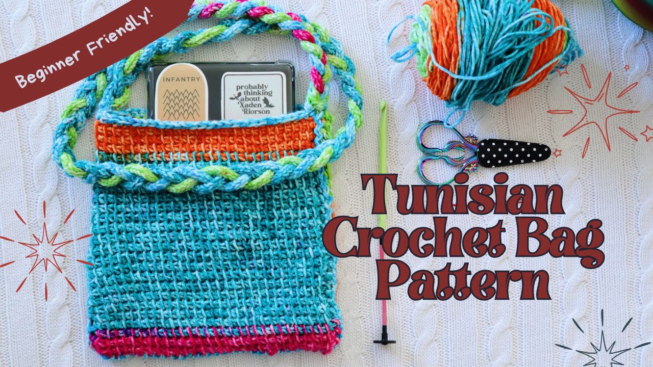 Tunisian Crochet Kindle Purse
