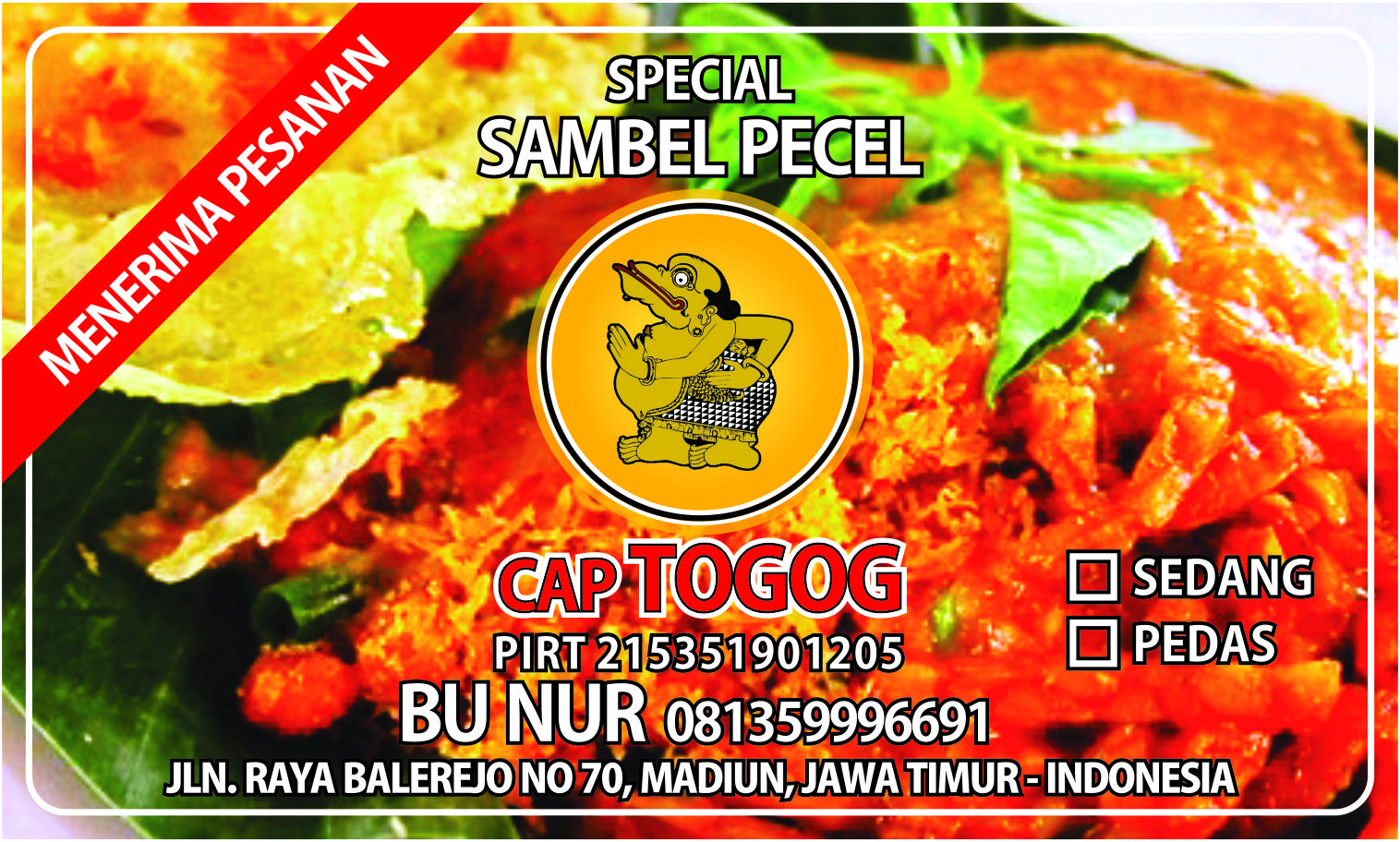Is past its expiration date (tht, best before)? Sambel Pecel Cap Togog Bu Nur Sambel Pecel Madiun Cap Togog