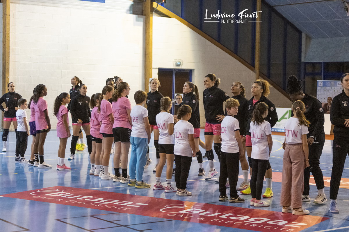 Match de handball Féminin du 19 Octobre 2024 Sambre Avesnois vs Mérignac Ligue Butagaz Energie à Maubeuge