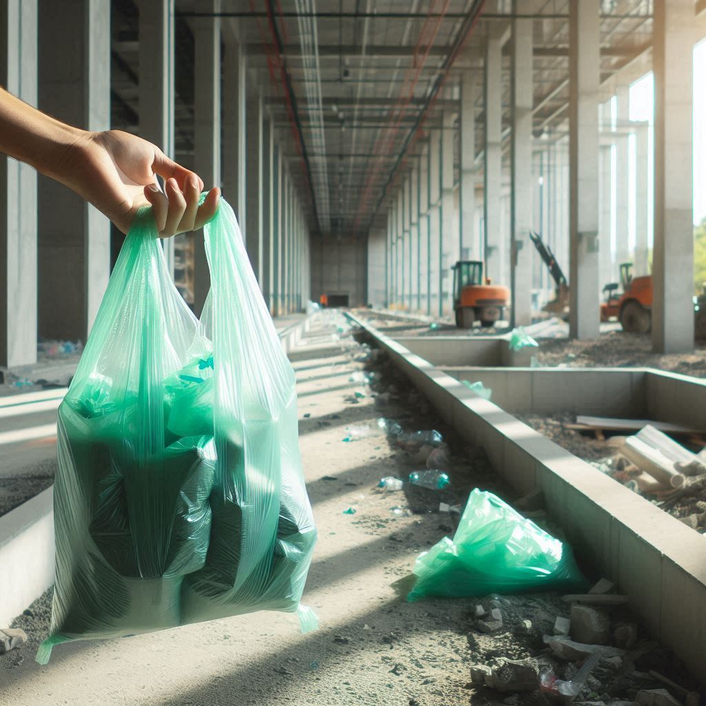 Read more about the article Biodegradable Plastic Bags in Building Construction: Eco-Friendly Solutions for Site Waste Management