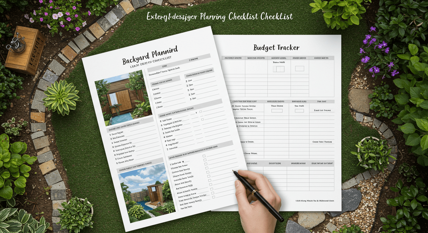 Backyard Planning Checklist & Budget Tracker
