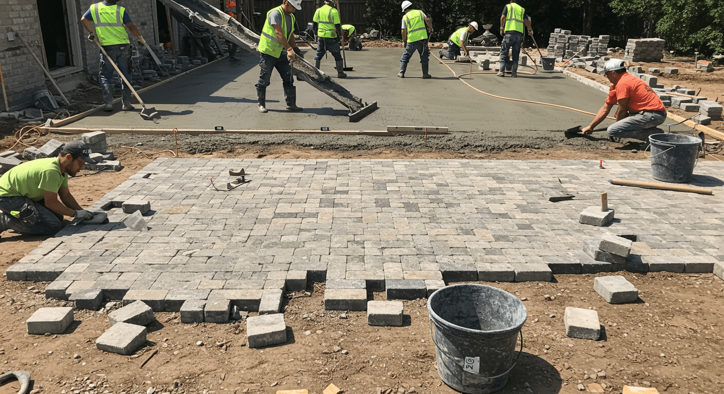 Read more about the article Is a Concrete Patio Better Than Pavers?