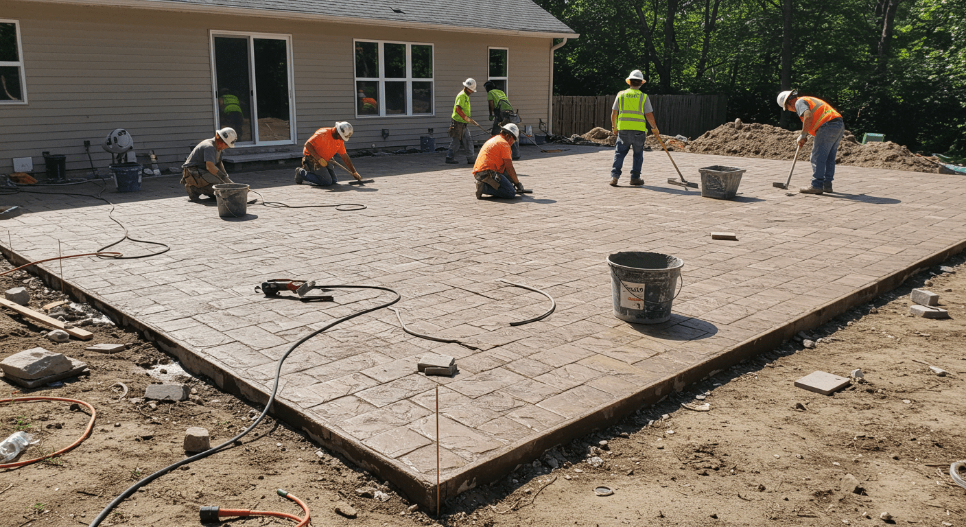 You are currently viewing 400 Sq Ft Stamped Concrete Patio Cost