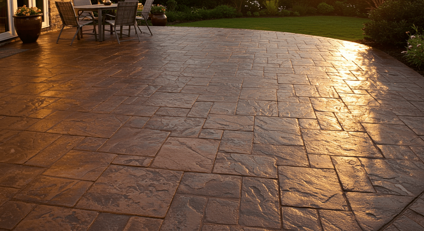 Read more about the article Stamped Concrete Patio Colors
