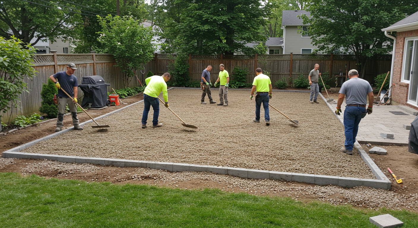 gravel patio