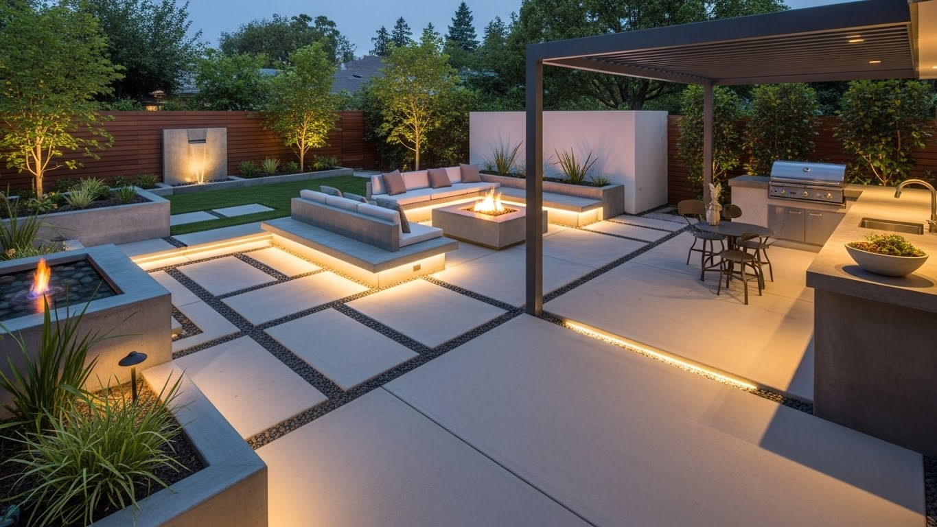 You are currently viewing The Ultimate Guide to Modern Concrete Patio Ideas: Transforming Your Backyard into a Contemporary Oasis