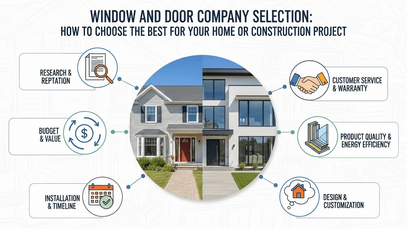 Read more about the article Window and Door Company Selection: How to Choose the Best for Your Home or Construction Project