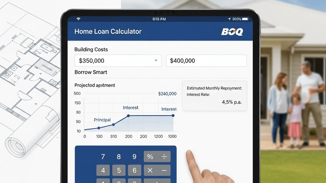 Read more about the article BOQ Home Loan Calculator: How to Estimate Your Building Costs and Borrow Smart