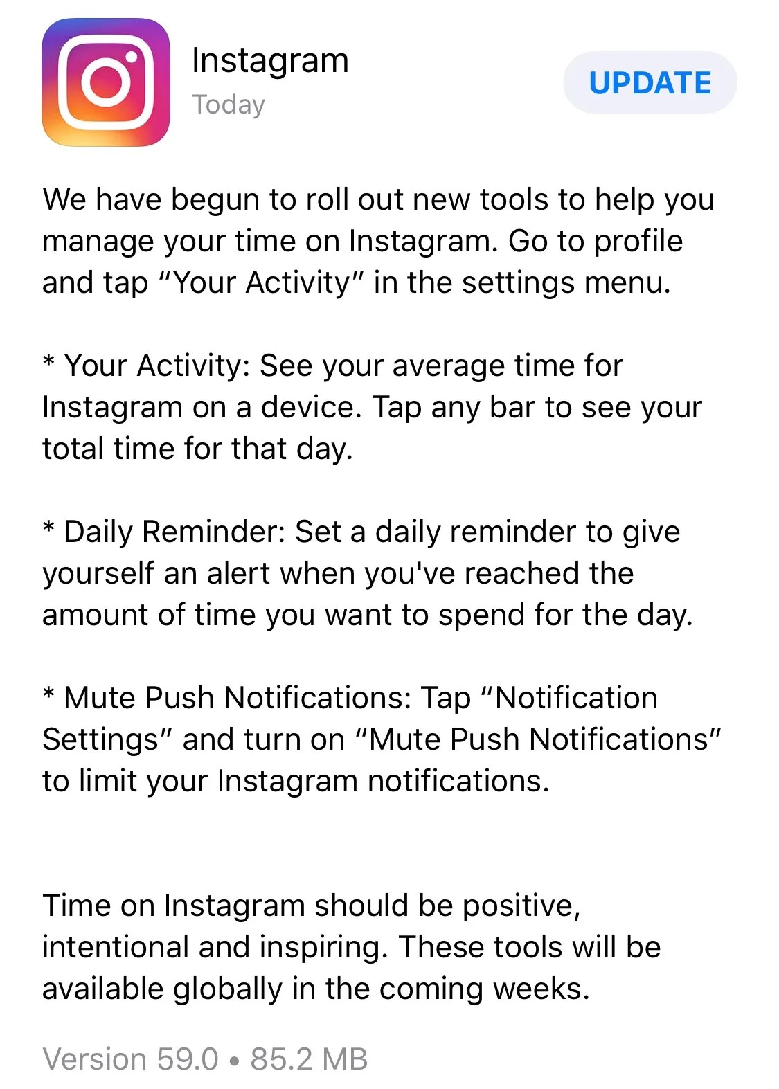 Facebook investing in people feeling inspired and positive