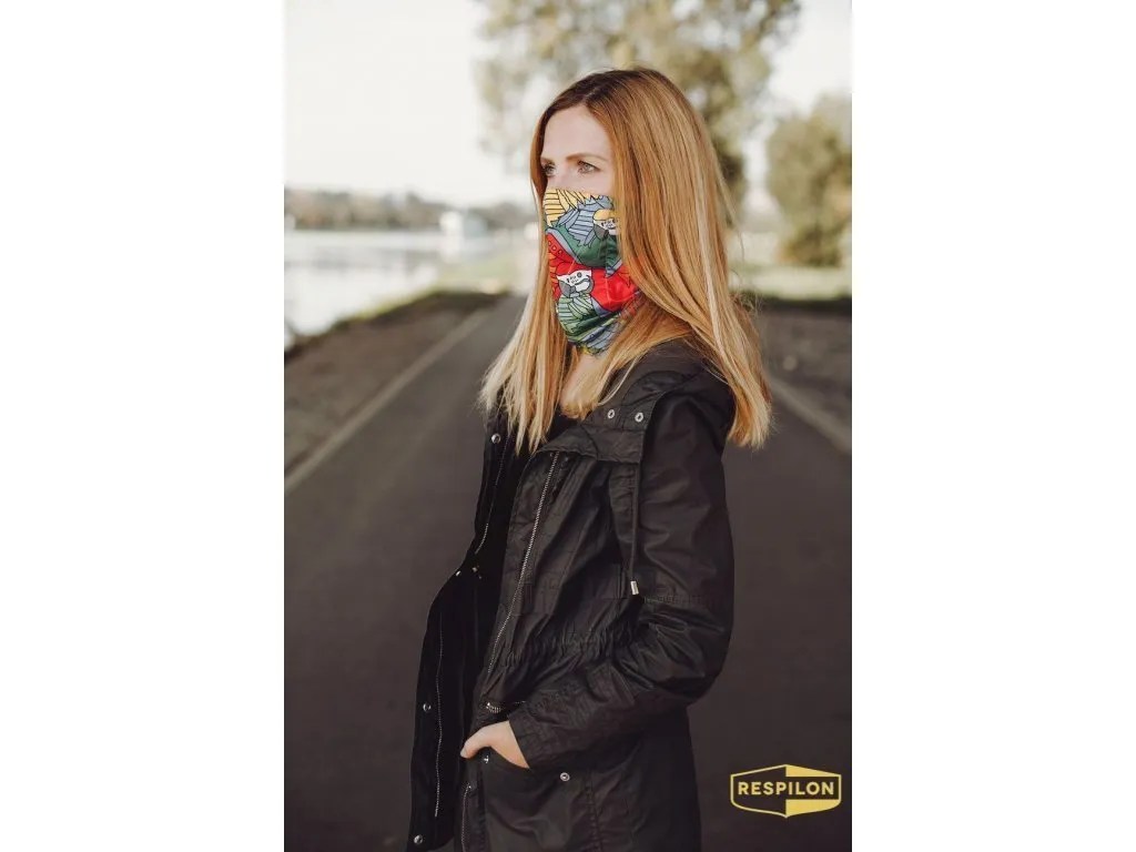 A fashionable take on face masks for virus & smoke protection