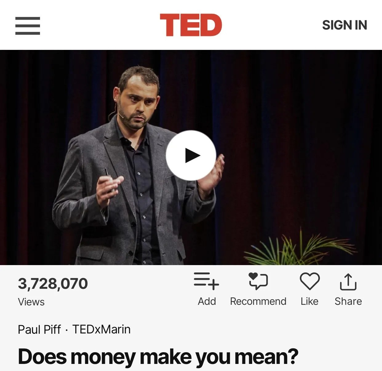 Does money make you mean?
