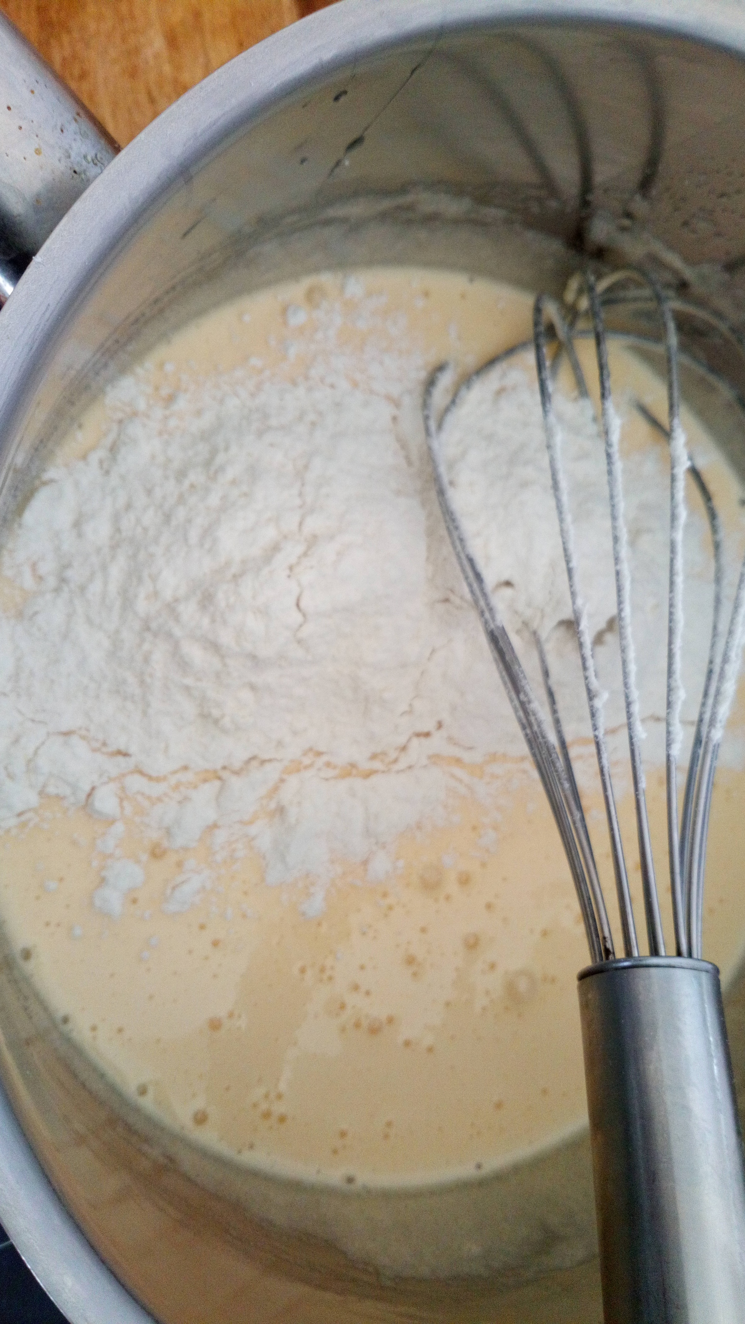 Ajouter la farine. Add the flour