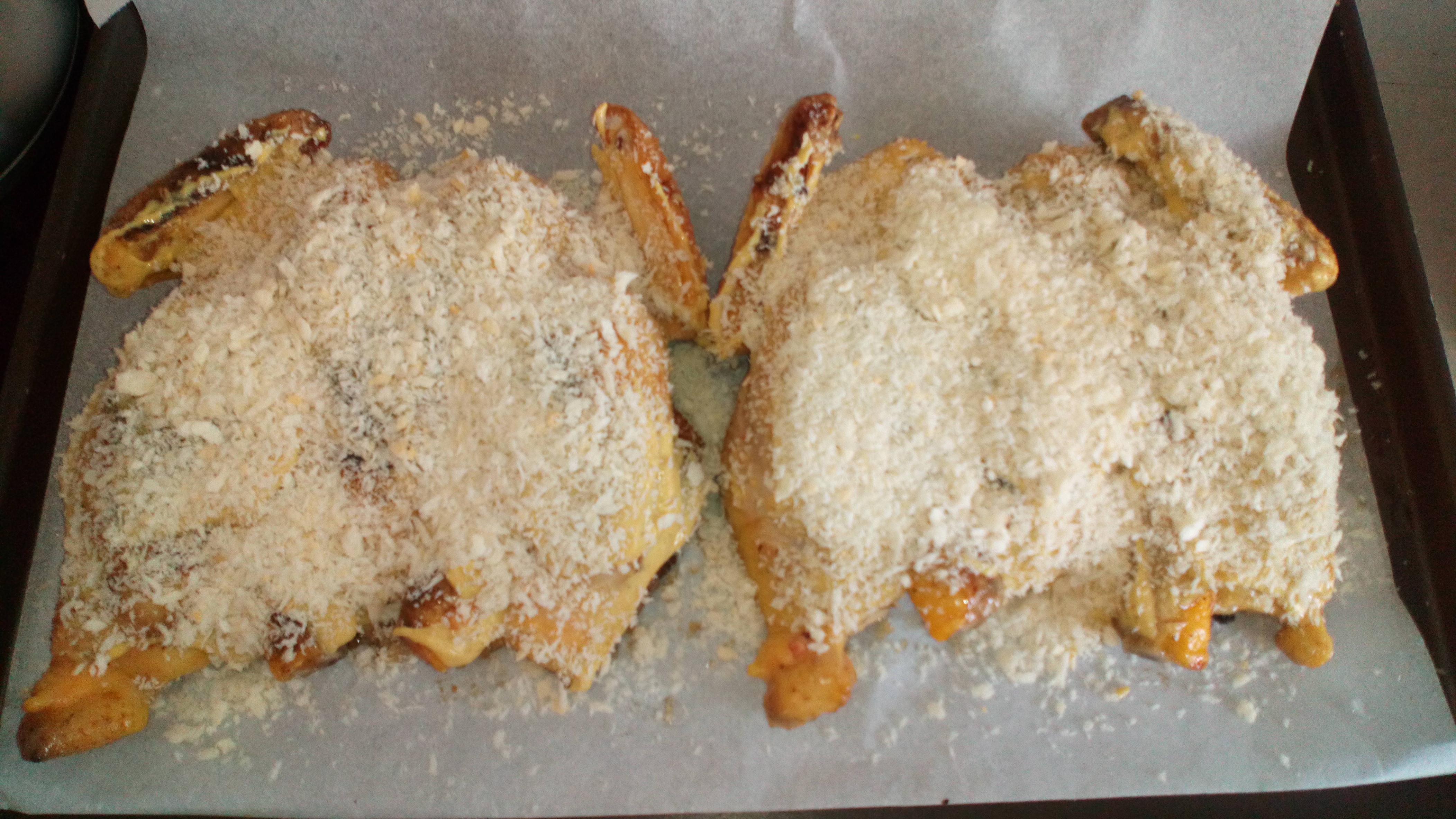 Et de chapelure . Et mettre au four pendant 20 minutes And bread crumbs. and bake them for 20 minutes