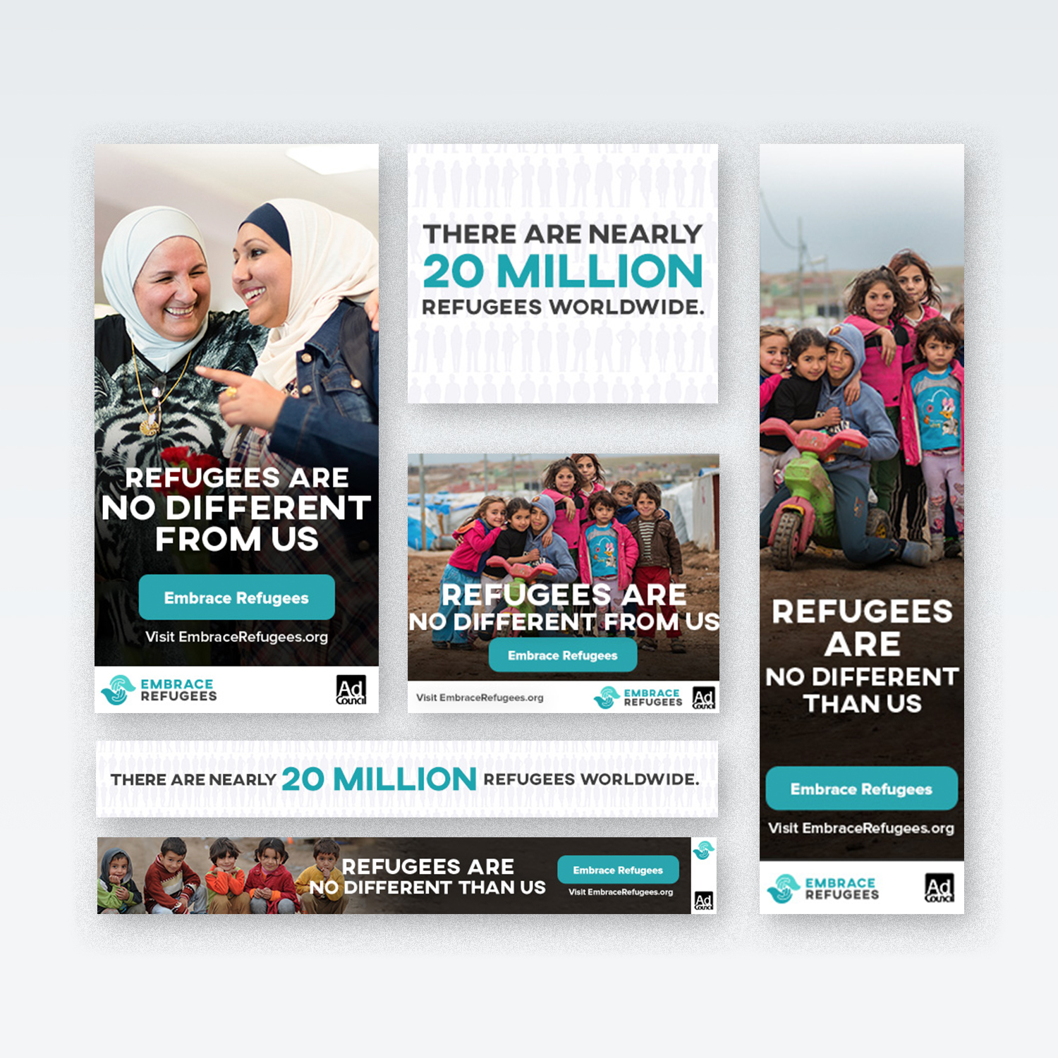 Embrace Refugees banner ads