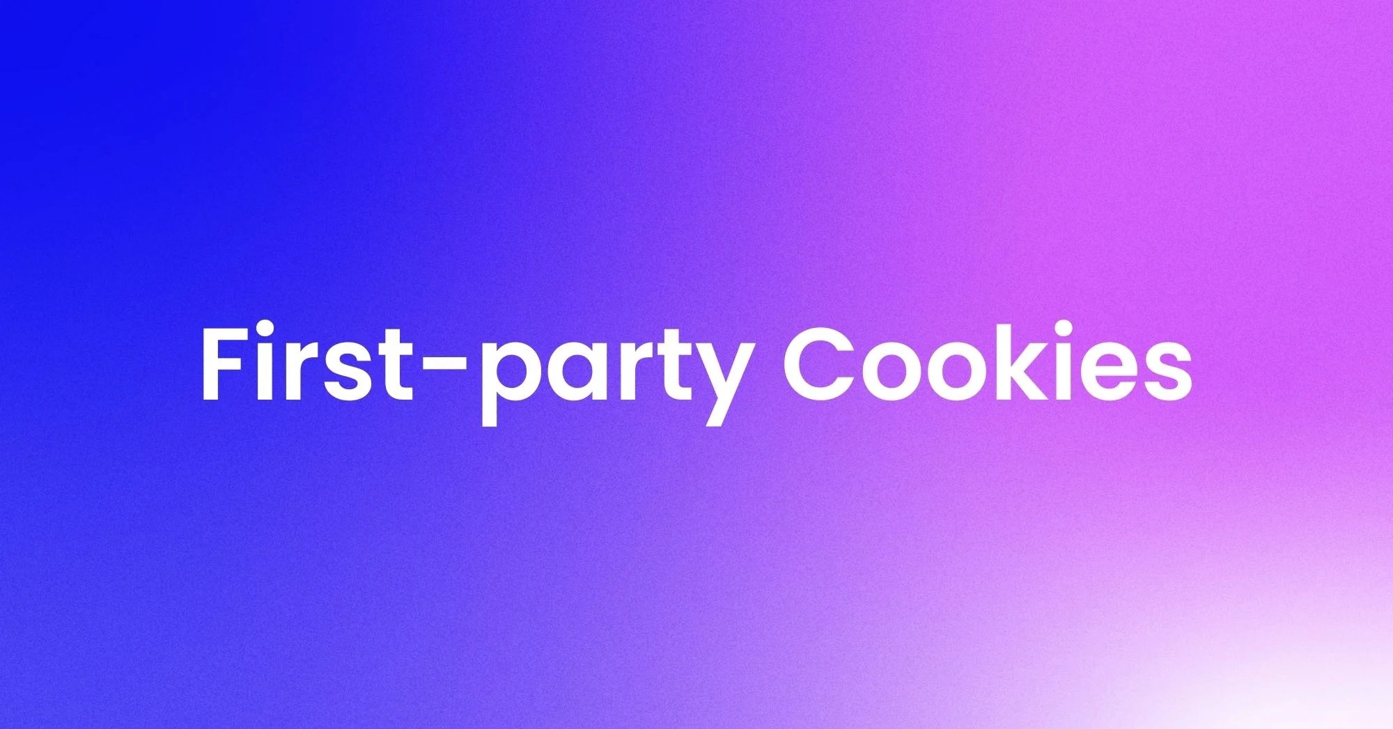 What are first-party cookies?