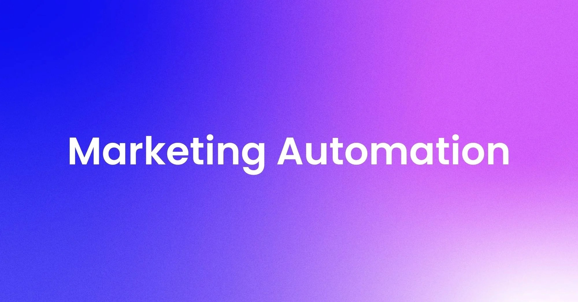 What is marketing automation?