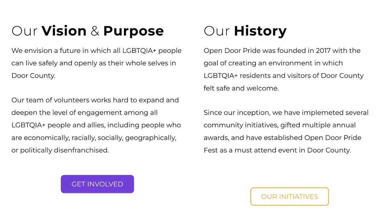 Sam Leary's Nonprofit Project History Section