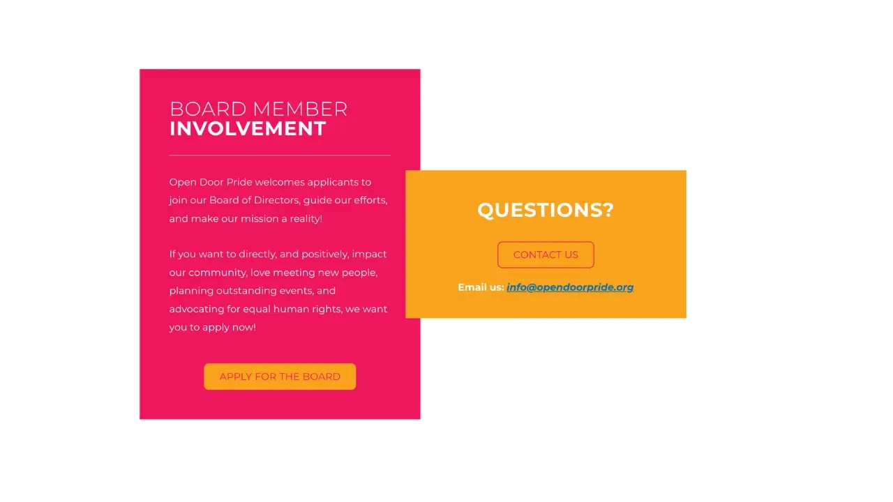 Sam Leary's Nonprofit Project Board Section