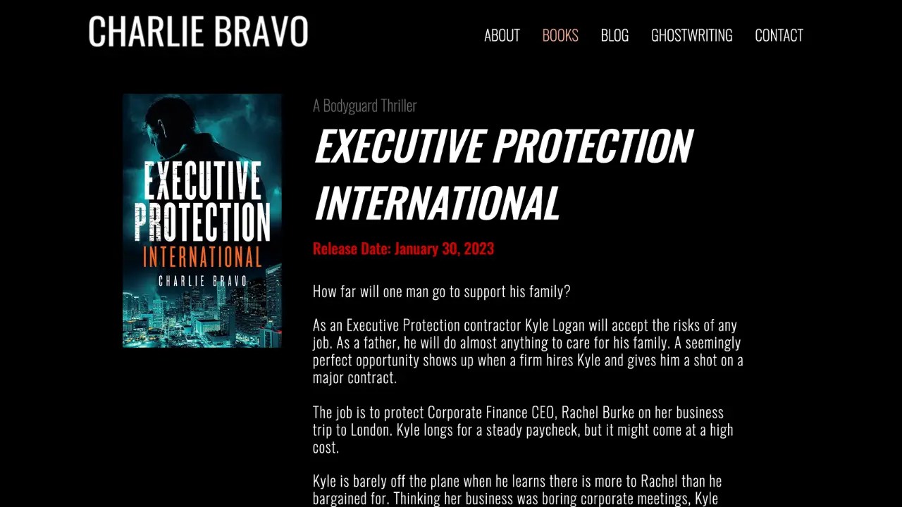 Sam Leary's Author Site Project Book Section