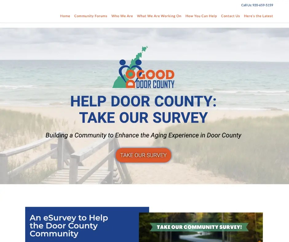 Sam Leary's Nonprofit Landing Page